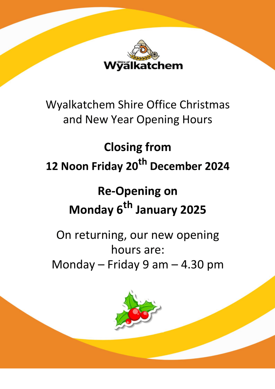 Xmas Opening Hours